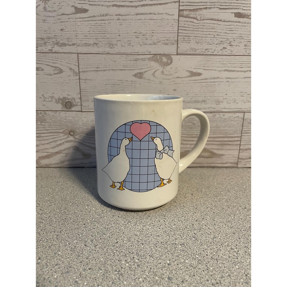 Vintage goose cottagecore mug